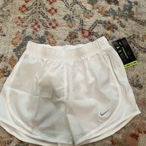 White Nike shorts brand neew